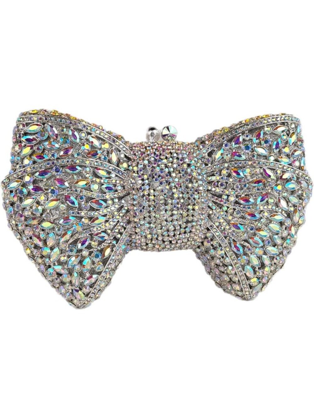 Luxury Glitter Bowknot Clutch - Rhinestone Evening Bag for Wedding & Party